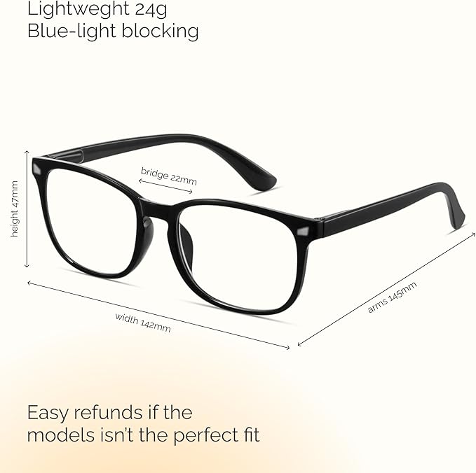 CCVOO Mix & Match Reading Glasses for Women - Lightweight, Comfortable Fit, Clear Vision - Blue Light Blocking