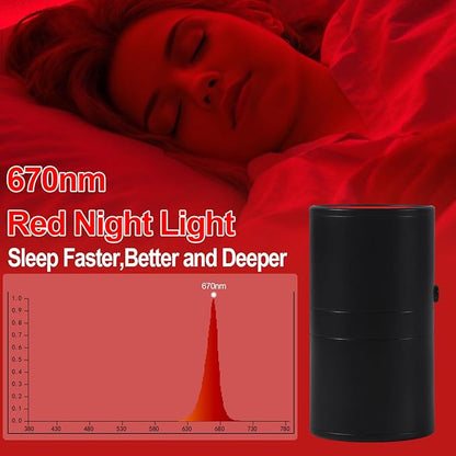 670nm Red Light Night Light for Sleep - Zero Blue Light, Adjustable Brightness & Energy Efficient Night Light Plug into Wall with Dusk-to-Dawn Sensor for Nursery, Bedroom, Bathroom[4 Pack]