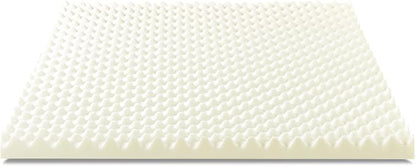 ZINUS 2 Inch Copper Cooling Memory Foam Mattress Topper with Airflow Design, Twin White