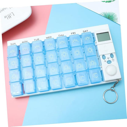 7 Alarm Dispenser Containers Electronic Container Time Locking Container Electronic Organizer Case Weekly Box/Cases Organizer Travel Reminder
