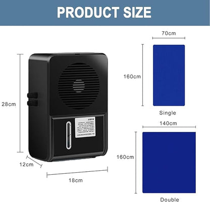 Summer Water Cooling Mattress Pad, Bed Cooling System with Air Conditioner and Remote Control, Keeps Sleepers Cool, PVC Sleeping Ice Pad for Bed & Sofa,160×140cm