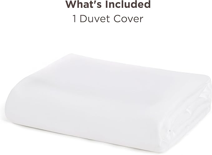 Bedsure Duvet Cover Twin/Twin XL Size - Only Includes 1 Duvet Cover (68"x90"), Hotel Luxury Soft Double Brushed All Season Bedding for Kids & Adults, Zipper Closure, NO Comforter, White