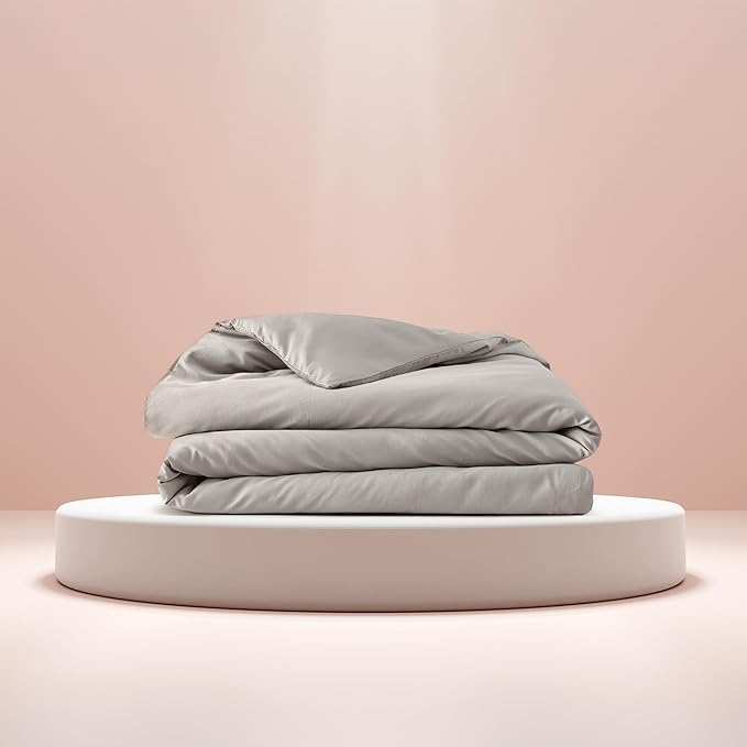 Baloo 100% Cotton Duvet Cover for 15lb/20lb Weighted Blanket (Silver Sage - 60"x80" - Full/Queen Size) | Cool, Soft & Durable