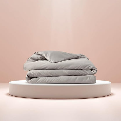 Baloo 100% Cotton Duvet Cover for Weighted Blanket (Silver Sage - 42"x72" - Throw Size) | Cool, Soft & Durable