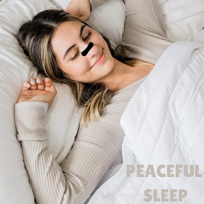 Nasal Strips for Breathing (45 Count) – Snore Relief, Better Sleep, Improved Airflow – Extra Strength Nose Strips for Snoring, Sweat Resistant, Skin-Friendly, Drug-Free Sleep Aid