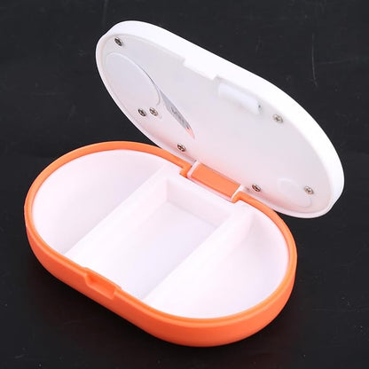 3 Grid for Pill Box Medicine Storage Box Electronic Timing Reminder Medicine Box Alarm Pills Organizer for Pill Con Electronic Pill Box Dispenser with Alarm