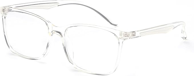 ANRRI Blue Light Glasses Men Women Transparent Blue Light Blocking Computer Glasses Anti Eyestrain Lightweight Clear Frame