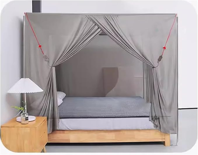 Faraday Fabric Radiation Shielding Bed Canopy with Mattress EMF Protection Block 5G Radiation Shielding Big Size (Color : Silver, Size : Style5)