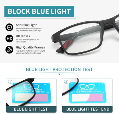 4 packs of blue block reading glasses (male and female), computer reader, UV block glasses (3.00x)