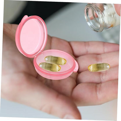 3pcs Travel Pill Container Portable Daily Medication Organizer Compact Plastic Pill Box for Easy Storage for Travel and Outdoor Use