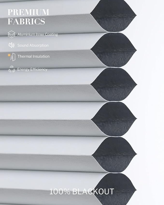 Graywind Smart Angled Blinds Compatible with Alexa Google Motorized Right Trapezoid Shades Solar Powered Customized for Odd-Shaped Window (Blackout White)