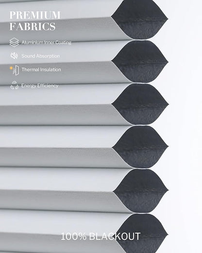 Graywind Smart Angled Blinds Compatible with Alexa Google Motorized Right Trapezoid Shades Solar Powered Customized for Odd-Shaped Window (Blackout White)