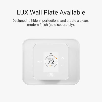 Lux TQ1 Smart Thermostat for Home, Programmable WiFi with Matter Protocol for Temperature Control, C-Wire or Power Bridge Required - Works with Apple Home and Google Home - termostato inteligente wifi