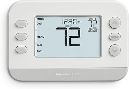 New! Honeywell Home Programmable Thermostat, Conventional/Heat Pump Compatibility, Flexible Schedule, X2P, White, RTH22B