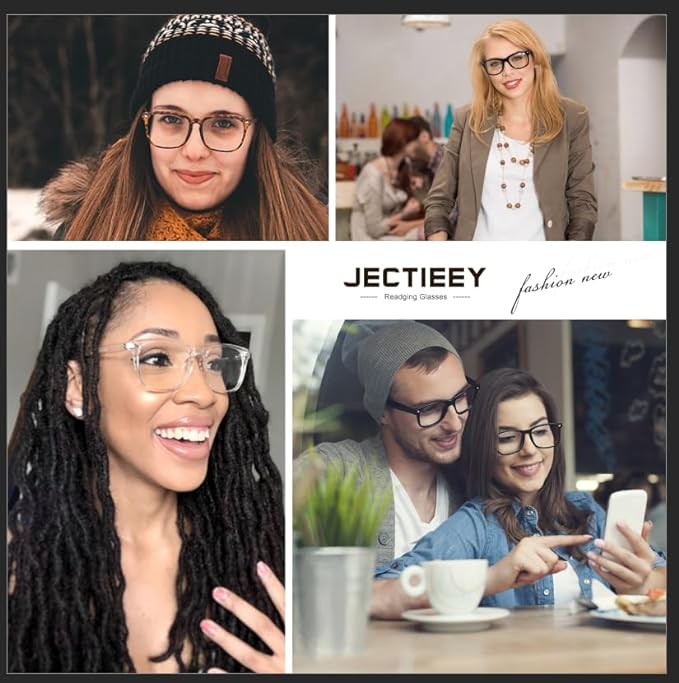 Reading Glasses for Women Men - Blue Light Blocking UV Filter Readers, Anti Eyestrain Eyeglasses