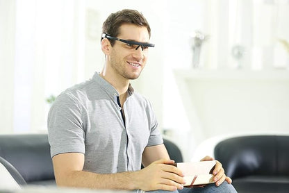 Pegasi 2 - Smart Light Therapy Glasses, Improve Your Sleep in 7 Days, Feather-Light, Research-Backed Blue-Green Light, Boost Energy, Beat Jet Lag (Black)