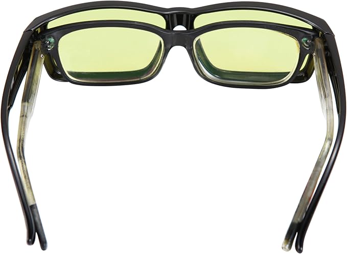 100% Fitover Blue Light Blocking Glasses - Better Sleep Eye Strain Protection - Computer Gaming Women Men
