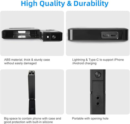 Phone Lock Box with Timer,Phone Lock Box,90 Days of Continuous Use,Quiet Mode,2 Charging Ports,Excessive Games,Mobile Phone Addiction