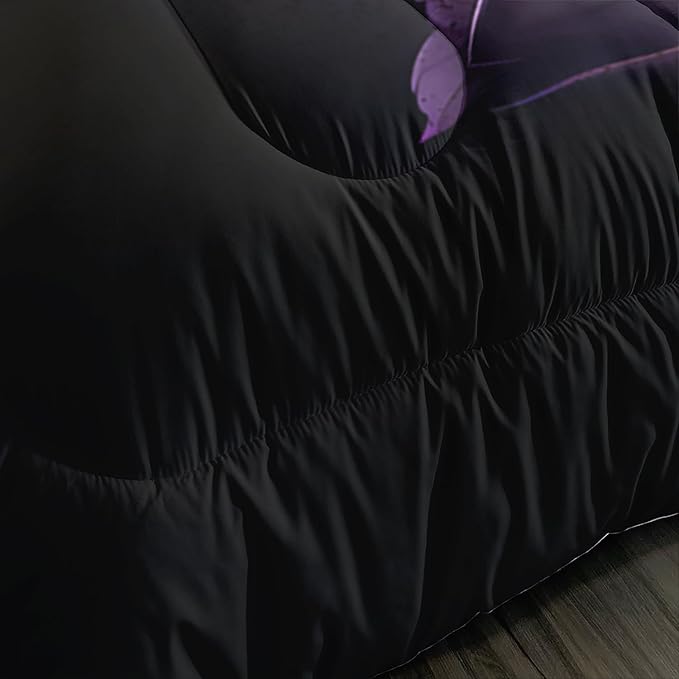 Death Skull Heads Full Size Comforter Sets,Horror Themed Gothic Bedding for Kids Teens Boys Room Decor,Mysterious Floral Spider Western Comforter Sets with 2 Pillowcases.