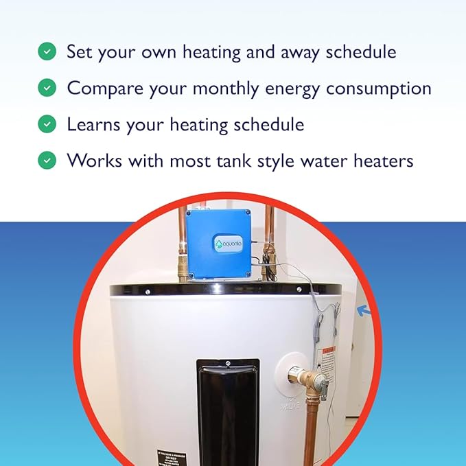 Smart Water Heater Timer: Optimize Hot Water Usage - Compatible with Alexa - Installs in Minutes, No Plumbing Required. Compatible with Gas Water Heaters.