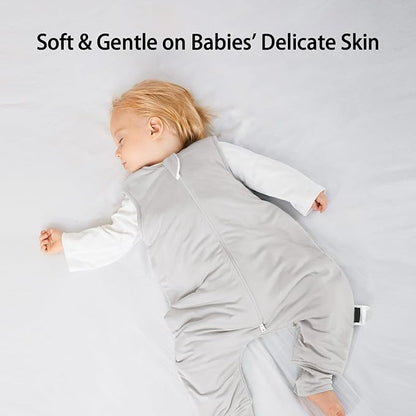 Rayon Made from Bamboo Toddler Sleep Sack with Feet 12-24 Months 1.0 Tog Ultra Soft Toddler Sleeping Sack 1t-2t Sleep Bag Walker Quilted Wearable Blanket with Legs 2-Way Zipper Lightweight