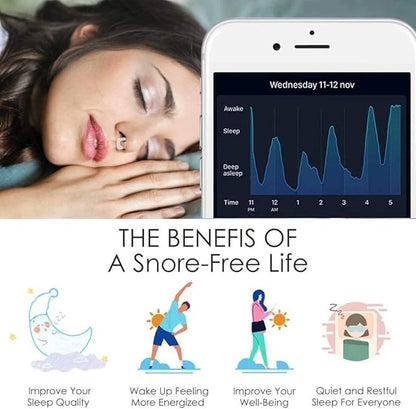 Anti Snore Clip, Magnetic Nose Clip,Silicone Anti Snoring Device for Better Sleep Quality, Comfortable & Professional Snoring Solution Sleeping Aid for Men Women, Snore Stop - 4 Pack