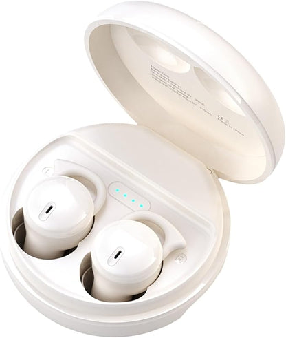 Invisible Sleep Headphones,Sleep Earbuds for Side Sleepers,Sleeping Earbuds Comfortable Noise Blocking, Bluetooth 5.3 Wireless Headphones for Sleeping,Running,Driving - White A10