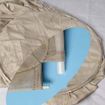 Round Anti Radiation Net Shield Bed Canopy, 100% Silver Fiber EMF Shielding Net Canopy, Blocks Radiation/EMF/WiFi/5G & Other RF Attenuation 10MHz-10GHz 35-60dB