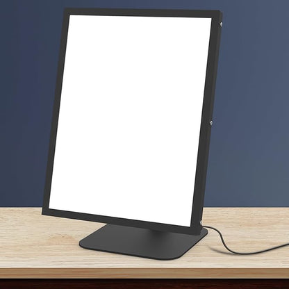 Light Therapy Lamp,10000 Lux UV-Free Desk Happy Lamp, 5 Colors & 5 Brightness Levels I-Beam Sun Lamp with Flexible Gooseneck for Study/Home/Office