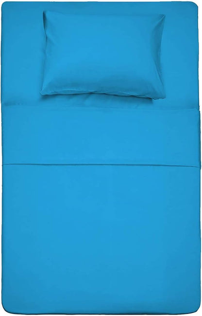 Best Season 1800 Thread Count Microfiber Fade Resistant Bed Sheet Set(1 Flat Sheet,1 Fitted Sheet and 1 Pillow Cases), Twin, Dark Teal