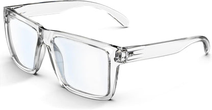 MAXJULI Blue Light Glasses XXL Size Double Extra Large Z87 for Big Wide Heads Men 8228