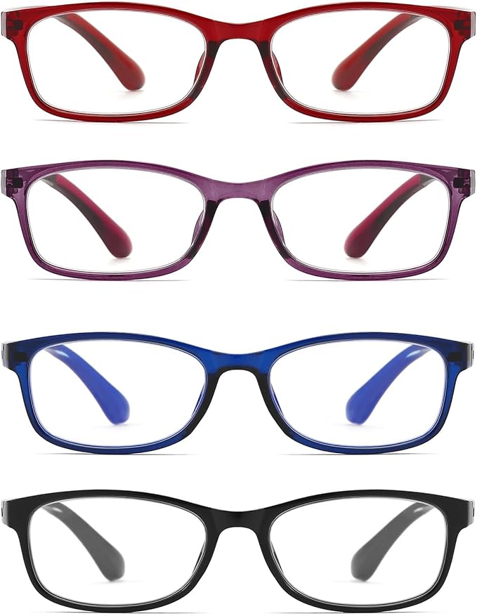 Reading Glasses for Women Blue Light Blocking Computer Readers, Flexible Eyeglasses Anti Eyestrain/Glare/UV