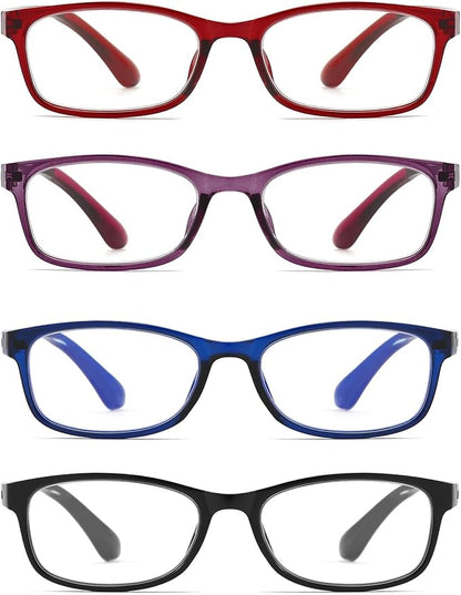 Reading Glasses for Women Blue Light Blocking Computer Readers, Flexible Eyeglasses Anti Eyestrain/Glare/UV
