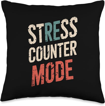 Relaxation Breathing Vagus Nerve Stimulation Stress Relief Throw Pillow