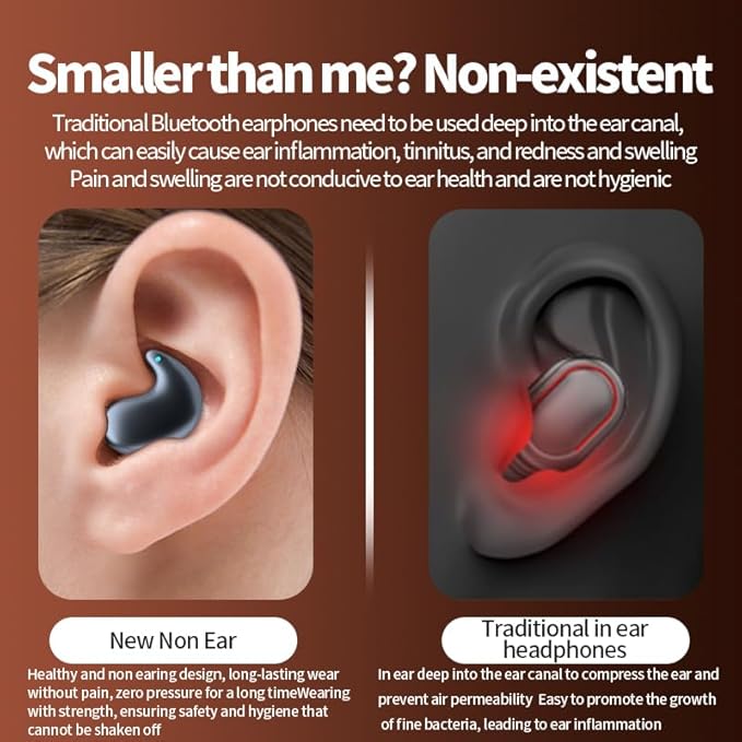 Bluetooth 5.4 Sleep Earbuds Wireless in Ear Light-Weight Headphones Mini Sleep Headphones Small Design for Sleeping Running Workouts and So On