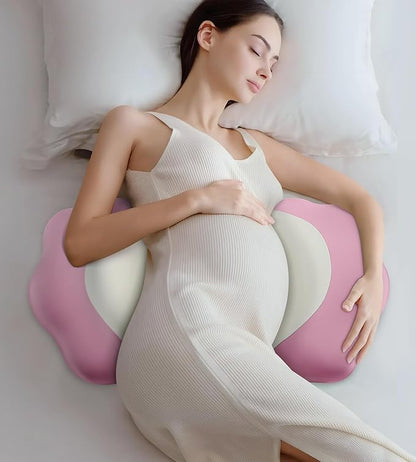 Memory Foam Maternity Pillow for Sleeping, Pregnancy Pillows Support for Back Belly HIPS, Adjustable Travel Wedge Pillow for Pregnant Women, Side Spleeping Pregnant Pillows with Pillowcase