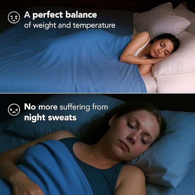 Cooling Blanket for Hot Sleepers - Summer Blanket Thin Lightweight for Bed, Q-Max>0.4, Breathable, Double-Sided, Absorbs Heat to Keep Body Cool from Night Sweats, 60"x90" Twin Size, Blue