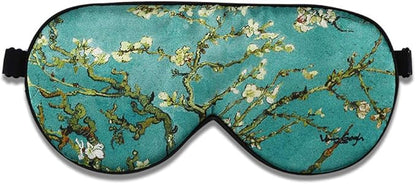 Alaska Bear Natural Silk Sleep Mask, Blindfold, Super Smooth Eye Mask (Blossom Almond)