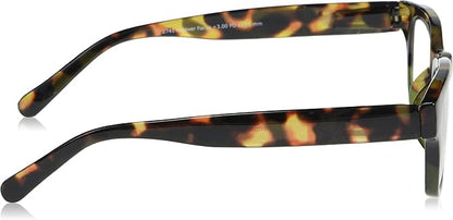 Peepers by PeeperSpecs Women's Layover Square Blue Light Blocking Reading Glasses