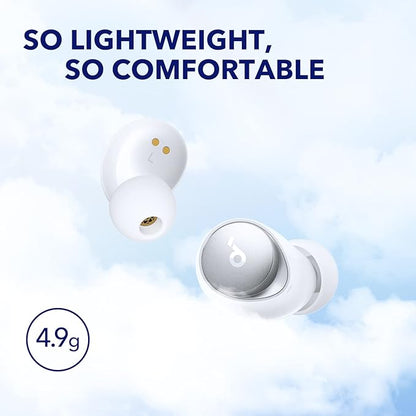 Soundcore by Anker Space A40 Auto-Adjustable Active Noise Cancelling Wireless Earbuds, Reduce Noise by Up to 98%, 50H Playtime, Hi-Res Sound, Comfortable Fit, App Customization(Renewed)