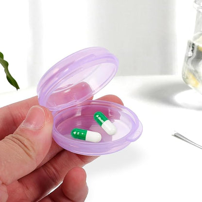 NOLITOY 3pcs Daily Pill Organizer Portable Travel Medication Container Small Vitamin Holder for Travel Office and Outdoor Use Sealed Design for Freshness
