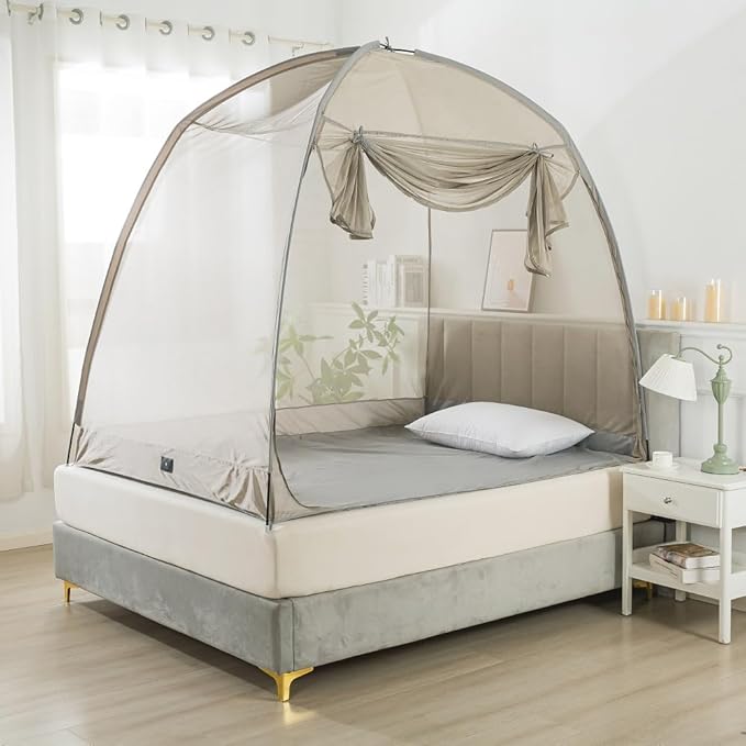 Silver Coated Mesh Anti Radiation Bed Tent for Kids, EMF Protection Mosquite Net, Twin XL Size, (1pks, L205xW100xH160cm) (Twin XL(L205xW100xH160cm))