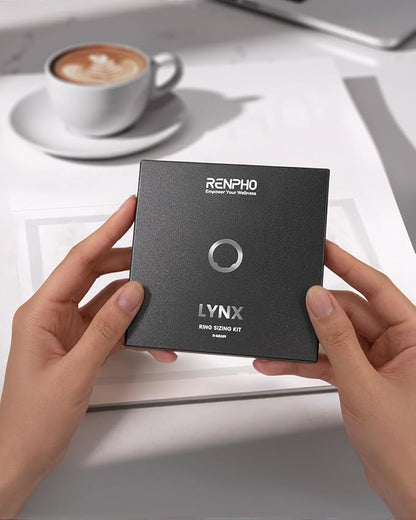 RENPHO Lynx Smart Ring-Sizing Kit, Size Before You Buy(Tar Black, Size 6-13)