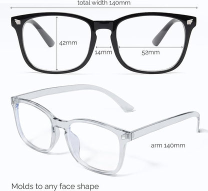 livho High Tech Blue Light Glasses - Advanced Blue Light Blocking Computer Glasses - Screen Fatigue & UV Protection