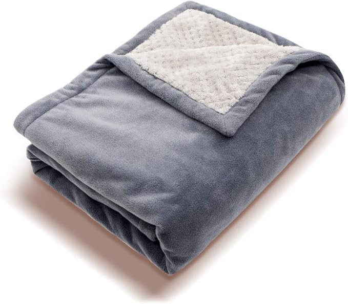 PerfectPrime HP0810, Soft Fleece Portable QC2.0/3.0 USB Power Heating Throw, Shoulder Blanket, Temperature Setting Controller for Winter Traveling, Camping, Hiking or Wheelchair