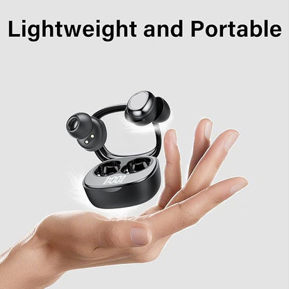 Sleep Ear Buds, New True Wireless Earbuds, Ultra-Mini Bluetooth 5.4 Earbuds for Side Sleepers, 53H Play Hi-Fi Stereo 3D Bass Noise Cancelling Bluetooth headphones, Sleep Mode, IP7 Waterproof Earphones