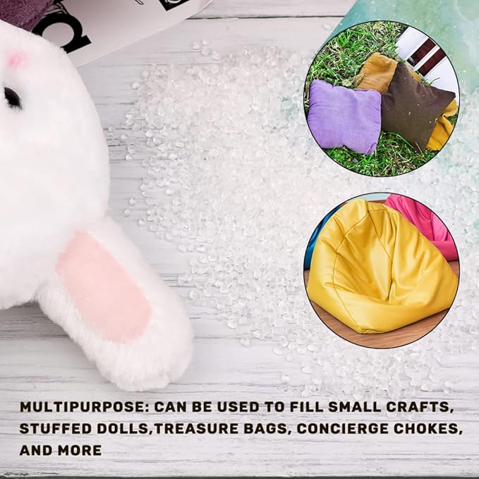 250g/8.81oz Premium Stuffing Beads, Stuffing for Stuffed Animals, Sandbags, Filled Beads Weighted Stuffing Bead for Halloween Christmas Craft DIY Decor