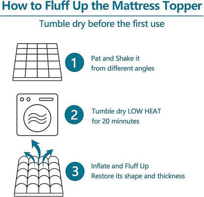 CHOKIT California King Mattress Topper, Extra Thick Pillow Top Mattress Pad for Back Pain Relief, Cooling Bed Topper Mattress Cover with 8-21 Inch Deep Pocket