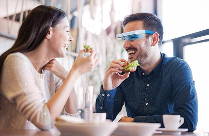 Light Therapy Glasses, Blue-White UV-Free Light Therapy Lamp, Portable Daylight Lamp, Wearable Sunlight Lamp, Boost Energy, Relief for Sleep Problems, Jet Lag, Equivalent to 10000 Lux