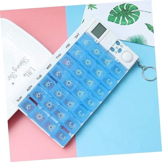 7 Alarm Dispenser Containers Electronic Container Time Locking Container Electronic Organizer Case Weekly Box/Cases Organizer Travel Reminder